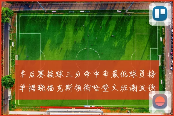 季后赛接球三分命中率最低球员榜单揭晓福克斯领衔哈登文班谢泼德紧随其后